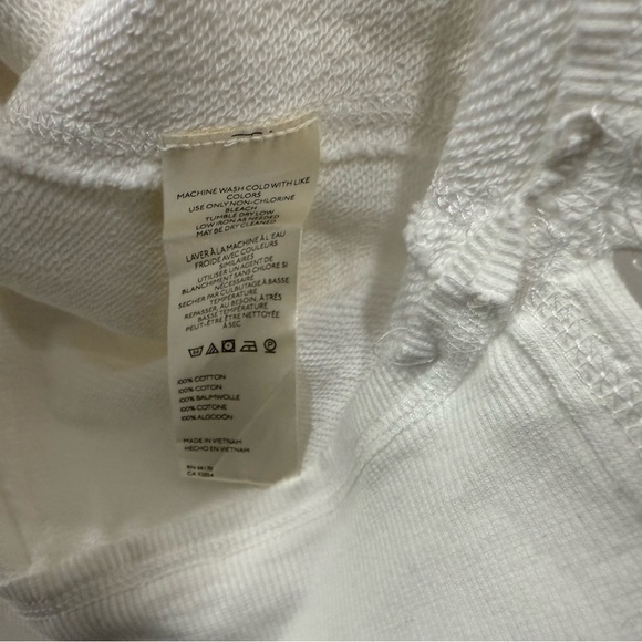 NWT Free People We The Free We Hoodie Ivory Oversized Sz Medium - Picture 7 of 12